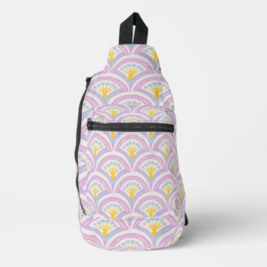 Pastel Schelp Patroon Sling Bag (Voorkant)