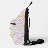 Pastel Schelp Patroon Sling Bag (Rechts)