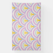 Pastel Schelp Patroon Spandoek (Verticaal)