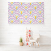 Pastel Schelp Patroon Spandoek (Insitu)