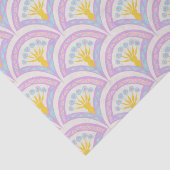 Pastel Schelp Patroon Tissuepapier (Detail)
