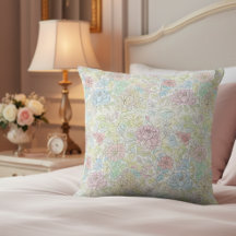 Pastel schets watercolor bloemmotief