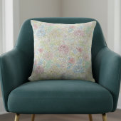 Pastel schets waterverf bloemmotief kussen