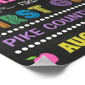 Pastel Schoolbord Eerste Dag Eerste Klas Bord Poster (Hoek)