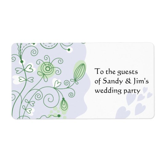 Pastel, schuifbalken en zwenken etiket (Voorkant)