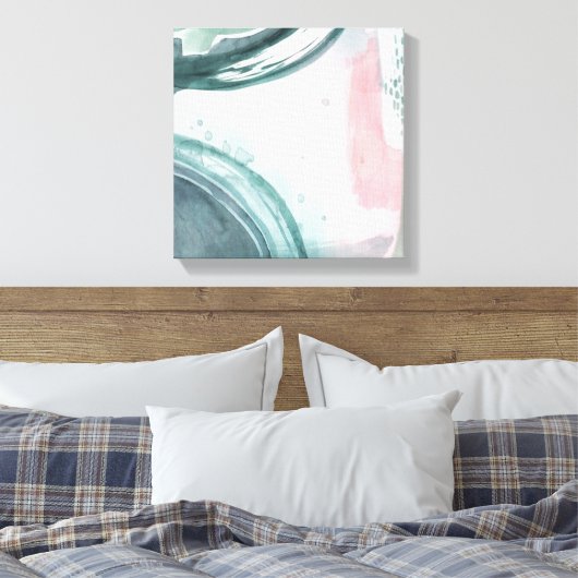 Pastel Scribe - Waterverf Canvas Afdruk (Insitu (Slaapkamer))