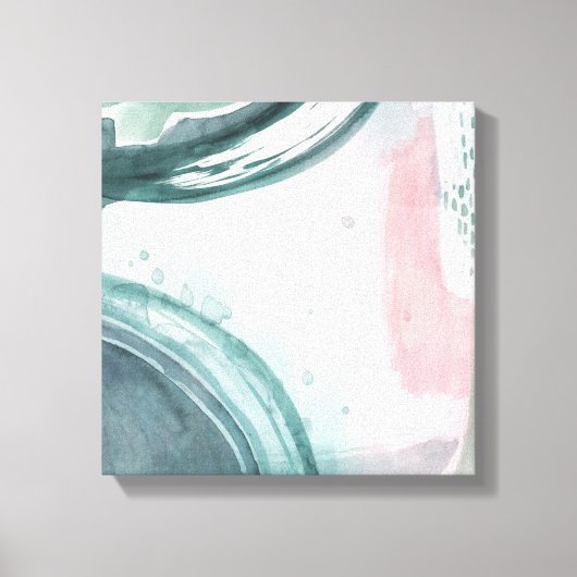 Pastel Scribe - Waterverf Canvas Afdruk (Voorkant)