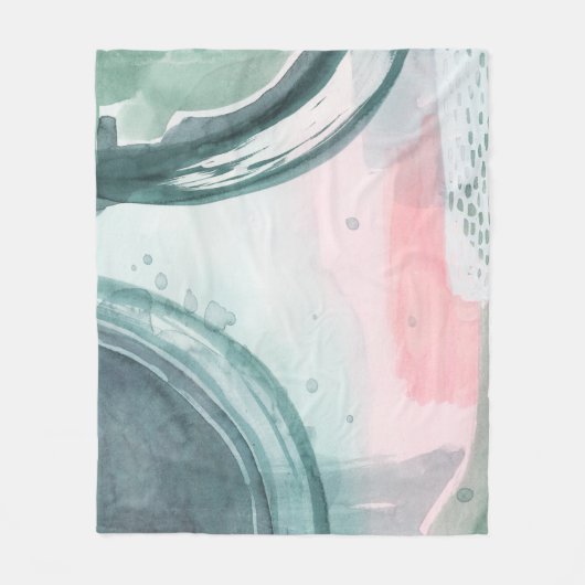Pastel Scribe - Waterverf Fleece Deken (Voorkant)