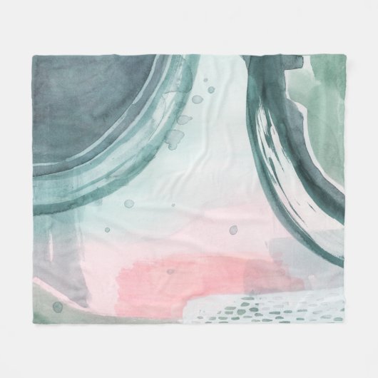 Pastel Scribe - Waterverf Fleece Deken (Voorkant (Horizontaal))