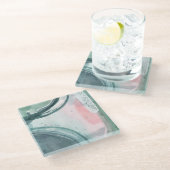 Pastel Scribe - Waterverf Glazen Onderzetter (Schuin)