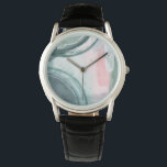 Pastel Scribe - Waterverf Horloge<br><div class="desc">Pastel Scribe III van Grace Popp. Functies in een vorm die op waterverf lijkt. Bestaat uit verschillende kleuren.</div>