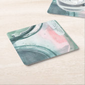 Pastel Scribe - Waterverf Kartonnen Onderzetters (Schuin)