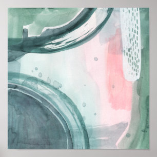 Pastel Scribe - Waterverf Poster