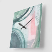 Pastel Scribe - Waterverf Vierkante Klok (Hoek)