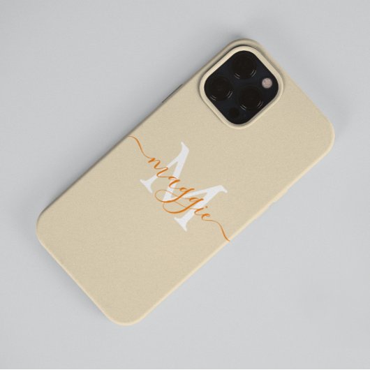 Pastel Script Monogram Case-Mate iPhone 14 Pro Max Case