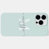 Pastel Script Monogram Case-Mate iPhone 14 Pro Max Case (Achterkant (horizontaal))
