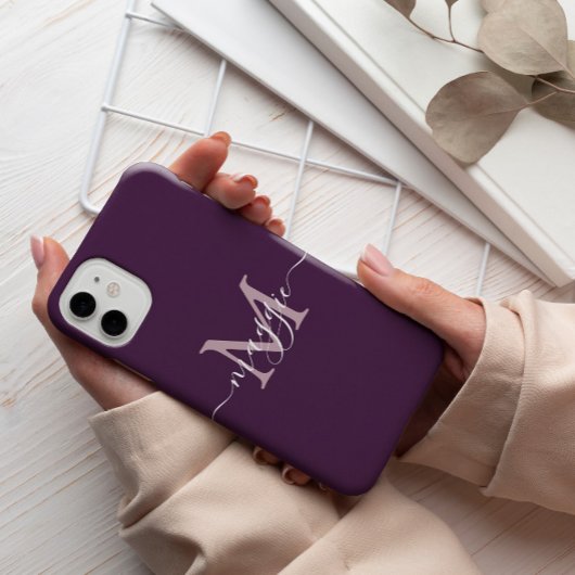 Pastel Script Monogram Hoesje-Mate iPhone 14 Pro M Case-Mate iPhone Case