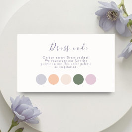 Pastel Script Trouwkleding Informatiekaartje