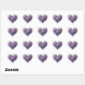 Pastel Scrollend Hart Sticker (Vel)