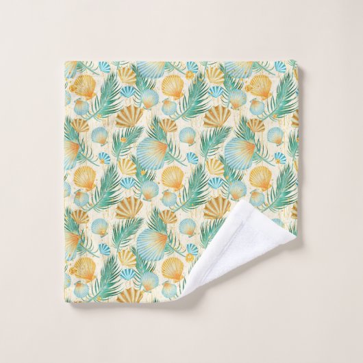 Pastel Sea Shells Bath Towel Set Bad Handdoek (Wasdoekje)