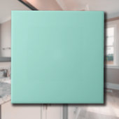 Pastel Seafoam Solid Color | Klassiek | Elegant Tegeltje