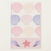 Pastel Seashell and Starfish Pattern Planner (Voorkant)