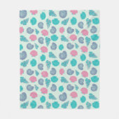 Pastel Seashell Pattern 1 Fleece Deken (Voorkant)
