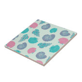 Pastel Seashell Pattern 1 Tegeltje (Zijkant)
