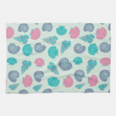Pastel Seashell Pattern 1 Theedoek (Horizontaal)