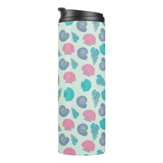 Pastel Seashell Pattern 1 Thermosbeker (Geroteerd rechts)