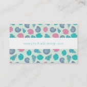 Pastel Seashell Pattern 1 Visitekaartje (Achterkant)