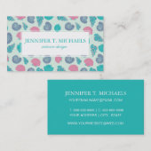 Pastel Seashell Pattern 1 Visitekaartje (Voorkant / Achterkant)