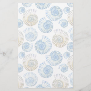 Pastel Seashell Pattern 2 Briefpapier
