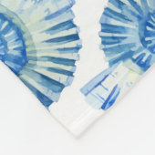 Pastel Seashell Pattern 2 Fleece Deken (Hoek)