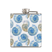 Pastel Seashell Pattern 2 Heupfles (Achterkant)