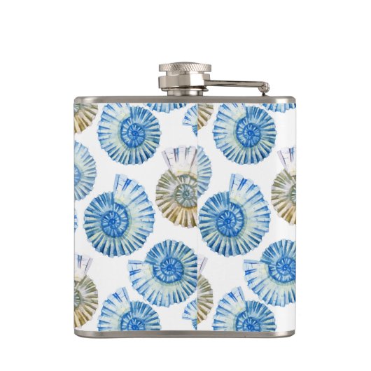 Pastel Seashell Pattern 2 Heupfles (Achterkant)