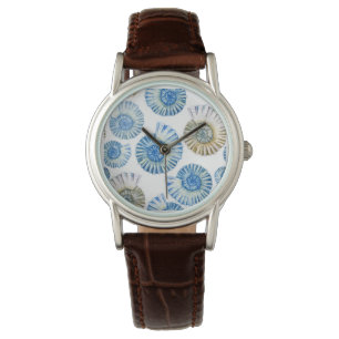 Pastel Seashell Pattern 2 Horloge