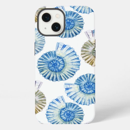 Pastel Seashell Pattern 2 iPhone Hoesje (Achterkant)