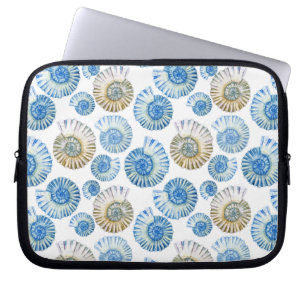 Pastel Seashell Pattern 2 Laptop Sleeve