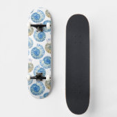 Pastel Seashell Pattern 2 Skateboard (Voorkant)