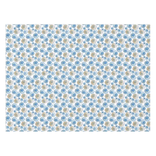 Pastel Seashell Pattern 2 Tafelkleed (Voorkant (Horizontaal))