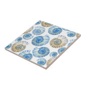 Pastel Seashell Pattern 2 Tegeltje (Zijkant)