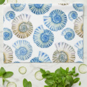 Pastel Seashell Pattern 2 Theedoek (Gevouwen)