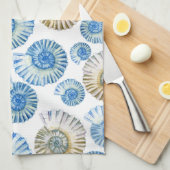 Pastel Seashell Pattern 2 Theedoek (Quarter Fold)