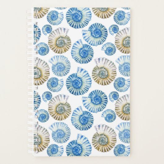 Pastel Seashell Pattern Planner (Voorkant)