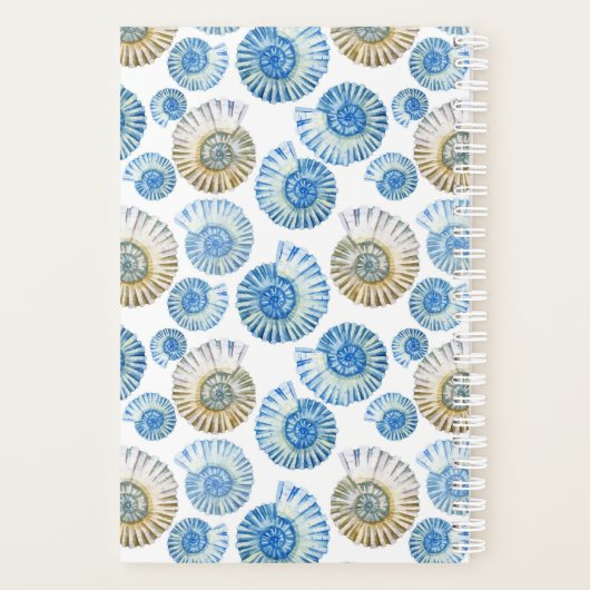 Pastel Seashell Pattern Planner (Achterkant)