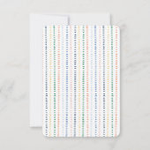 Pastel Seashell Trio Personalized Bedankkaart (Achterkant)