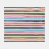 Pastel serape strepen fleece deken (Voorkant (Horizontaal))