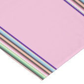 Pastel serape strepen medium tafelloper (Hoek)
