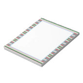 Pastel serape strepen notitieblok (Linkerzijde)